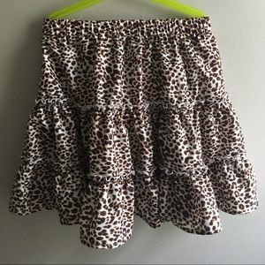Cheetah print float skirt